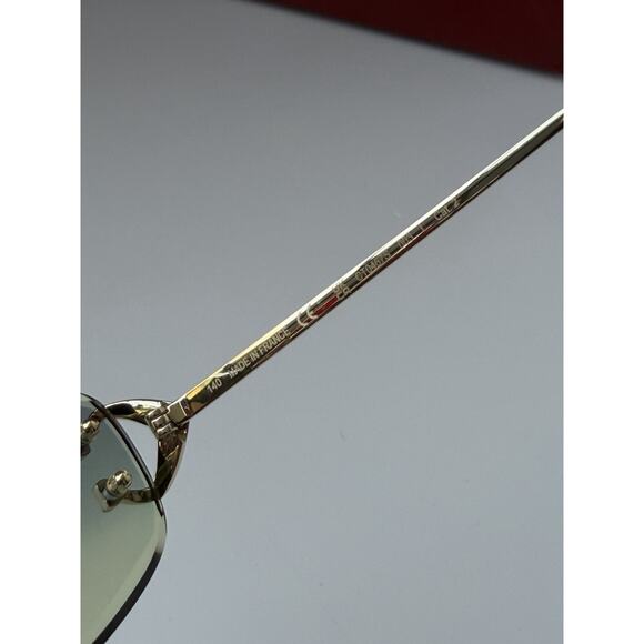 CARTIER C De Cartier CT0467S 003 Gold Green Gradient Women Sunglasses AUTHENTIC main image 7
